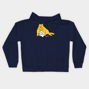 Chubby Cat Wants to Know R U OK Kids Hoodie